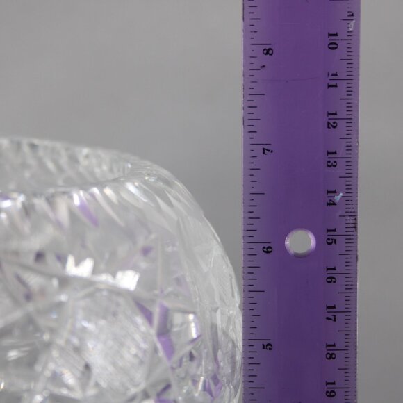 Brierly Bowl 8 x 7 Cut Crystal Footed Full Lead Hand Cut Bowl - Picture 12 of 12